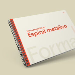 Encuadernación con espiral metálica